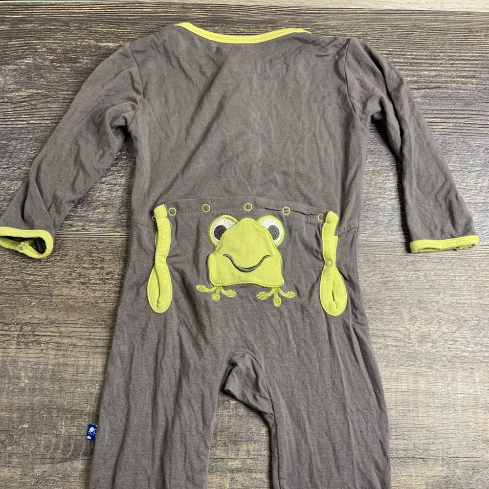 GUC, Kickee Pants frog Appliqué coveralls, 12-18mo